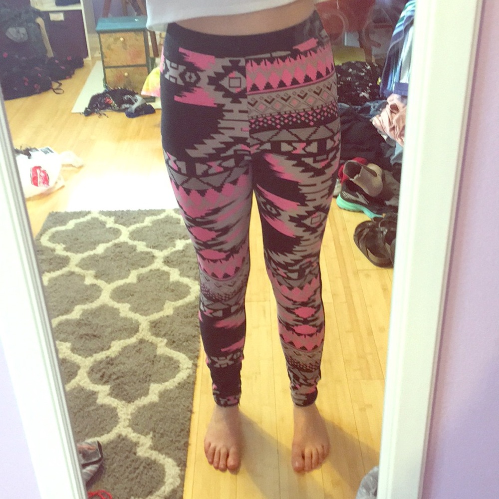 Colorful patterned leggings